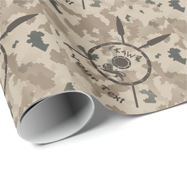 Papier Cadeau Bouclier Maccabee du désert et oreilles (Coin rond)