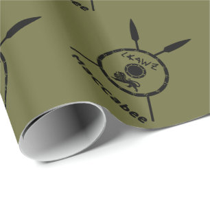 Papier Cadeau Bouclier Maccabee Soumis Et Voies