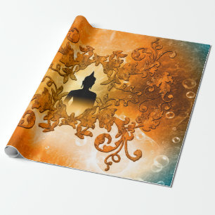 Papier Cadeau Bouddha dans le coucher du soleil