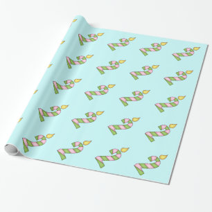 Papier Cadeau Bougies d'anniversaire - Deux ans