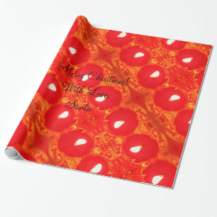 Papier Cadeau Bougies rouges flammes bougies lumières de Noël