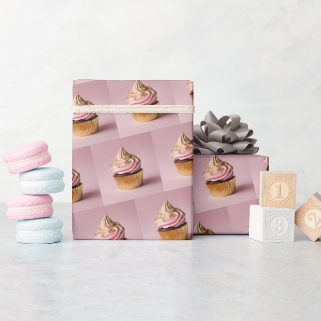 Papier Cadeau Boulangerie Cupcake (Baby Shower)