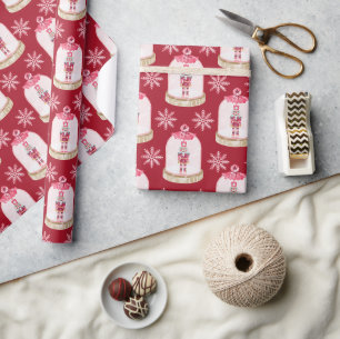 Papier Cadeau Boule à neige de soldat de jouet de Noël à l'aquar