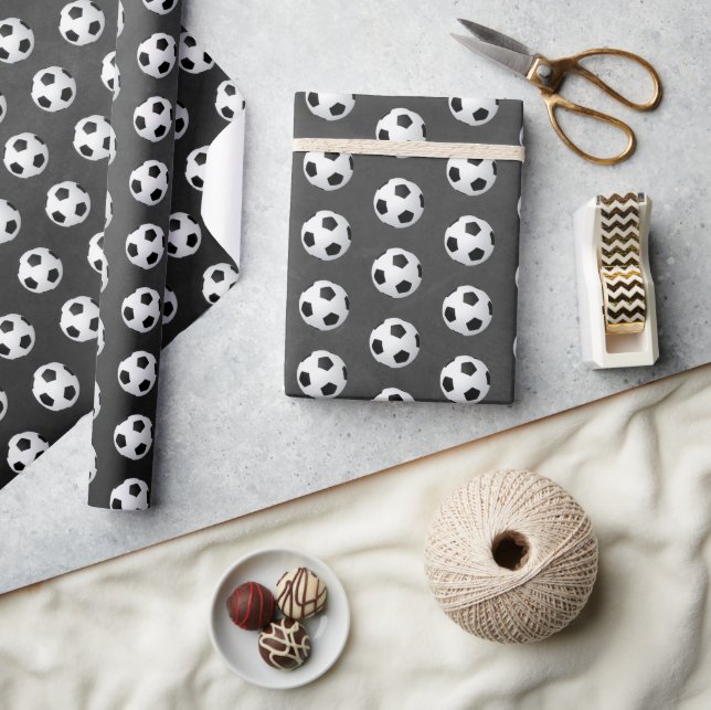Papier Cadeau Boule de football (Artisanat)