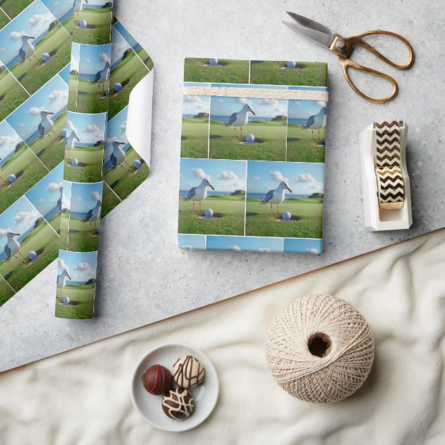 Papier Cadeau Boule de golf Seagull Hole-In-One (Artisanat)