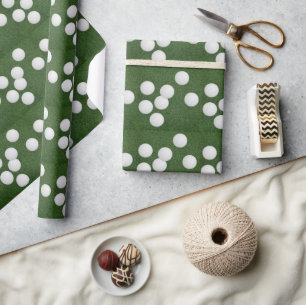 Papier Cadeau Boule de golf sur pelouse verte