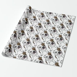 Papier Cadeau Bouledogue