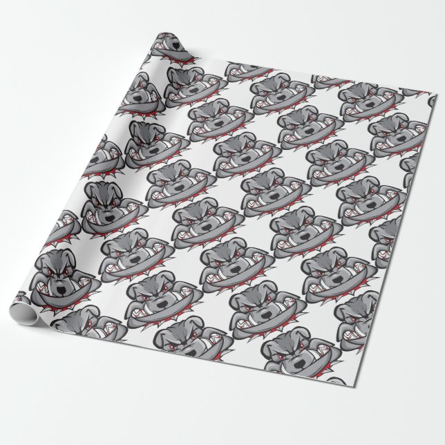 Papier Cadeau bouledogue (Déroulé)
