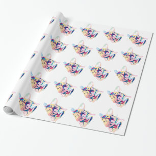 Papier cadeau Bouledogues Français