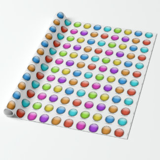 Papier Cadeau Boules 3D brillantes enveloppant papier boîte cade