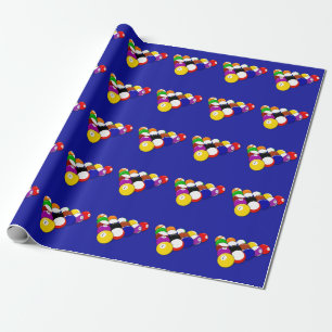 Papier Cadeau Boules de billard