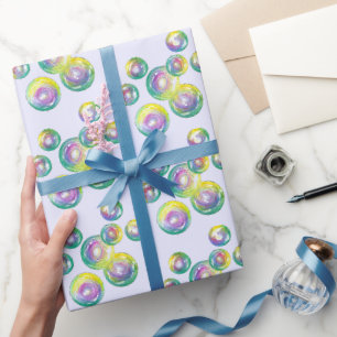 Papier Cadeau Boules de savon arc-en-ciel Boule Wand Fun été