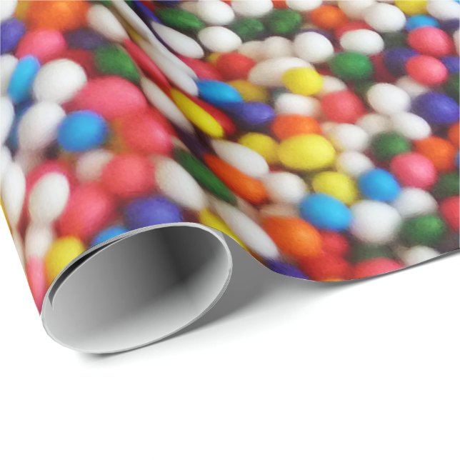 Papier Cadeau Boules de sucrerie (Coin rond)