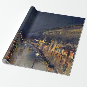 Papier Cadeau Boulevard Camille Pissarro Montmartre Nuit Bleue