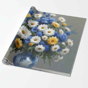 Papier Cadeau Bouquet de fleurs Elégante aquarelle