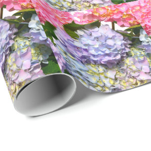 Papier Cadeau Bouquet Hydrangea