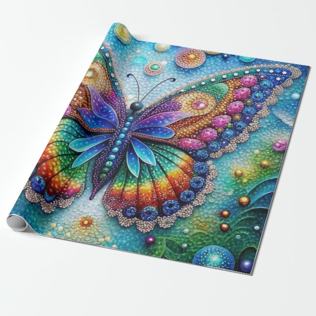 Papier Cadeau Bouteille Vibrant 5D Kit de peinture diamant do-it (Déroulé)