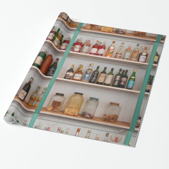 Papier Cadeau Bouteilles de boisson alcoolisée (Déroulé)