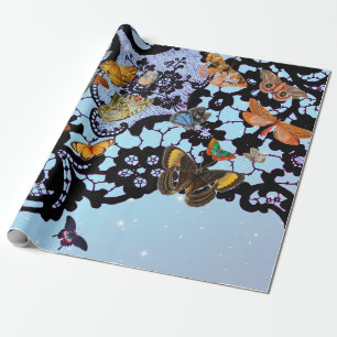 PAPIER CADEAU BOUTEILLES DE MOTIF DE LACE EN BOUTEILLE DE CADEAU