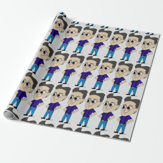 Papier Cadeau bouton chibi