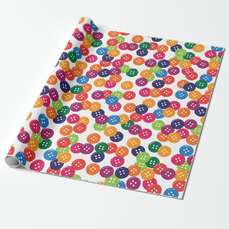 Papier Cadeau Boutons de couleur de base
