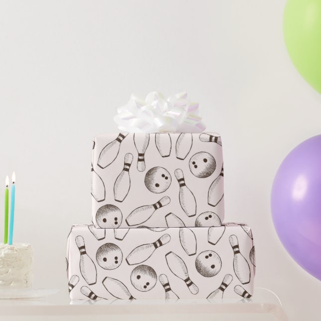 Papier Cadeau Bowling (Cadeaux de fête)