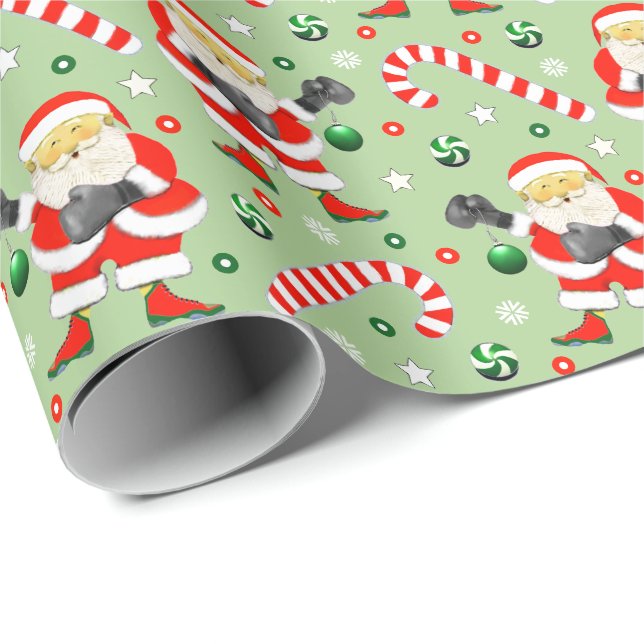 Papier Cadeau Boxe cadeau de Noël (Coin rond)