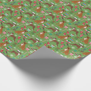 Papier Cadeau Boxer Dogs Christmas Cadeau