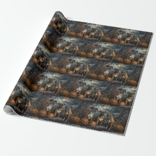 Papier Cadeau Boxer Halloween Night Doggy Délice