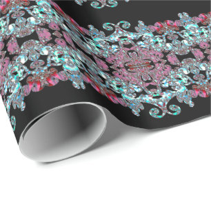Papier Cadeau Boylenta Baroque Motif Beauté rayée
