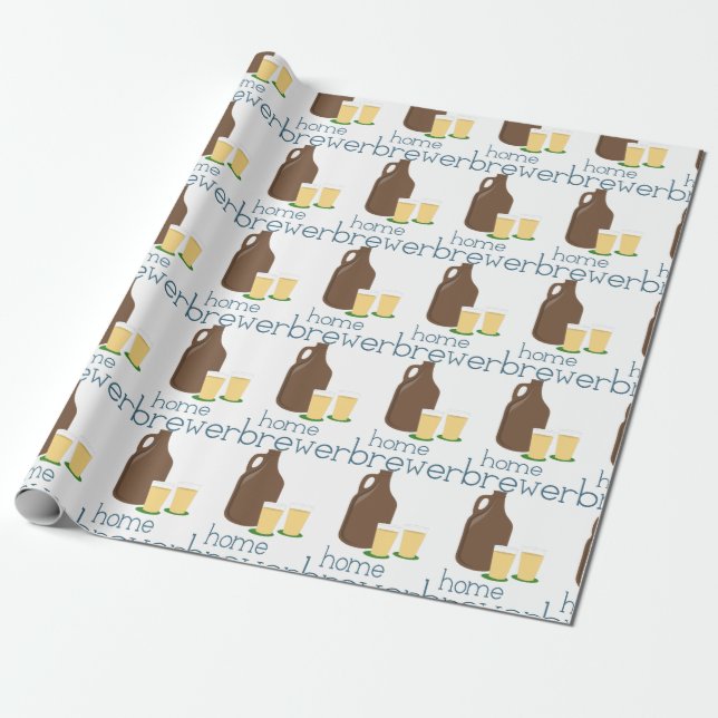 Papier Cadeau Brasseur domestique (Déroulé)
