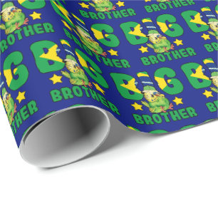 Papier Cadeau Brésil Big Brother - Oiseau avec drapeau du Brésil