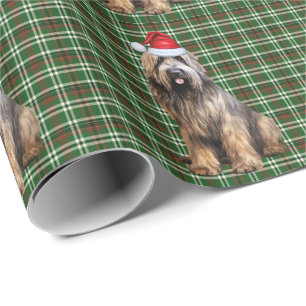 Papier Cadeau Briard Shepherd Chien Drôle Vacances Plaid Noël