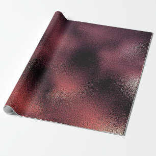 Papier Cadeau Brillant fascinant en verre noir de Bourgogne d'or