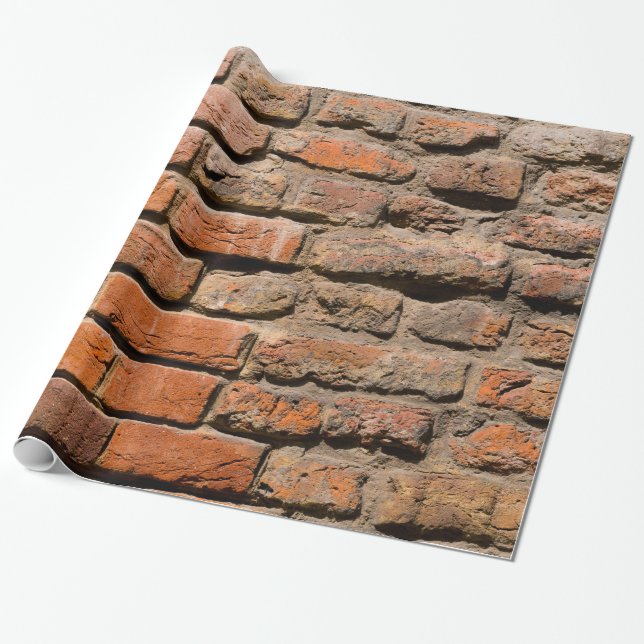 Papier Cadeau Briques usées (Déroulé)