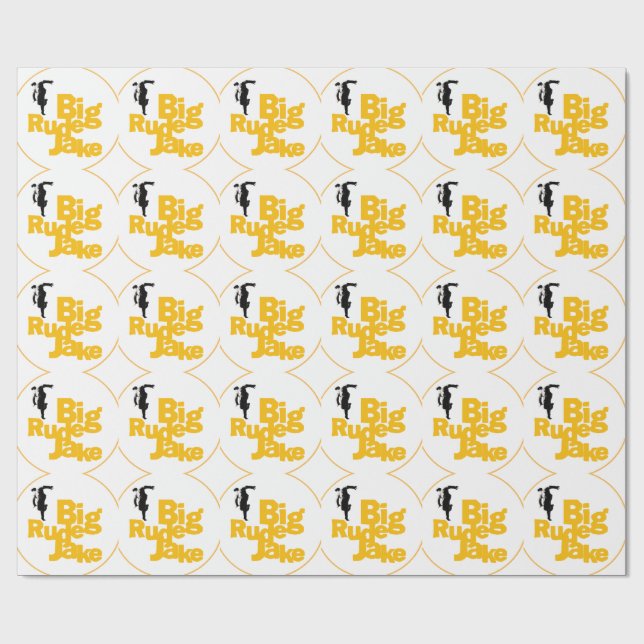 Papier Cadeau BRJ Skanking Man Logo Wrapping Papier (Plat)