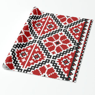 Papier Cadeau Broderie ukrainienne