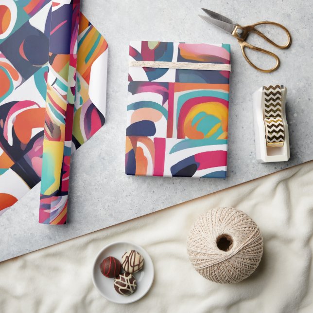 Papier Cadeau Brosse abstraite (Artisanat)