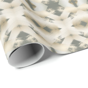 Papier Cadeau Brosse d'or Kaleidoscope de Noël