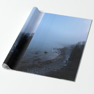 Papier Cadeau Brouillard arrangeant au-dessus de la plage