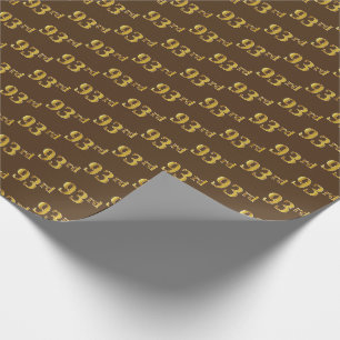 Papier Cadeau Brown, Faux Gold 93e (Quatre-vingt-treize)