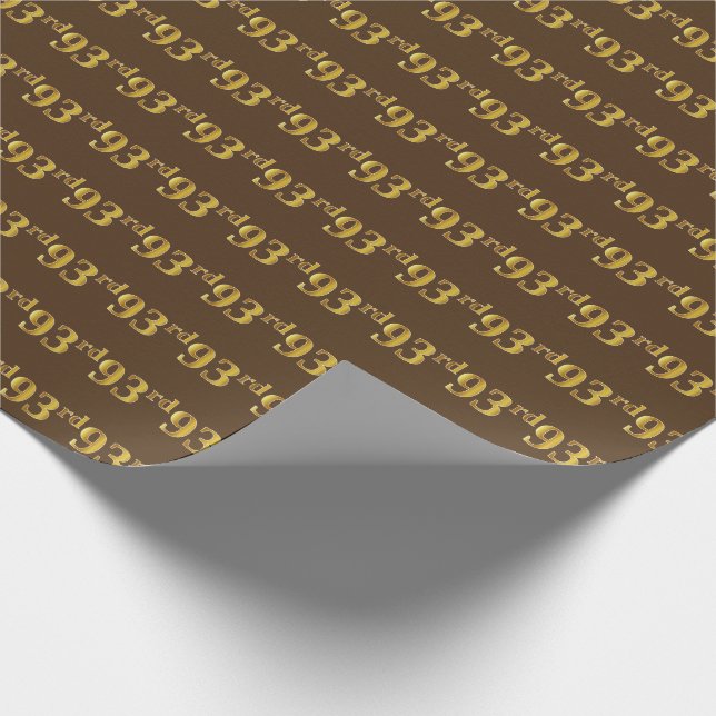 Papier Cadeau Brown, Faux Gold 93e (Quatre-vingt-treize) (Coin)