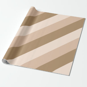 Papier Cadeau Brown Ombre diagonal trié