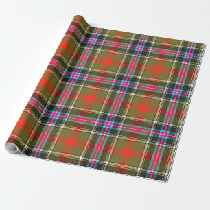 Papier Cadeau Bruce de Kinnaird Ancient Tartan Plaid Motif