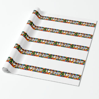 Papier Cadeau bruit coréen du coeur i