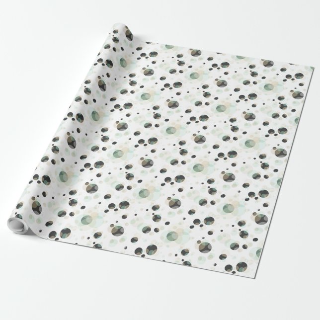 Papier Cadeau BUBBLES Élégance n'importe quelle couleur (Déroulé)