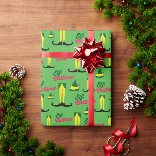 Papier Cadeau Buddy l'Elfe | Elf Culture Motif (Cadeau de vacances)