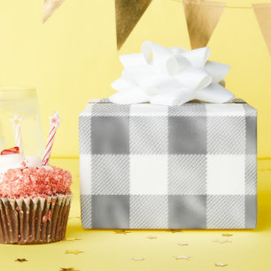 Papier Cadeau Buffle blanc en argent glam plaqué