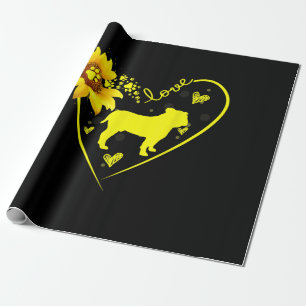 Papier Cadeau Bulldog Love
