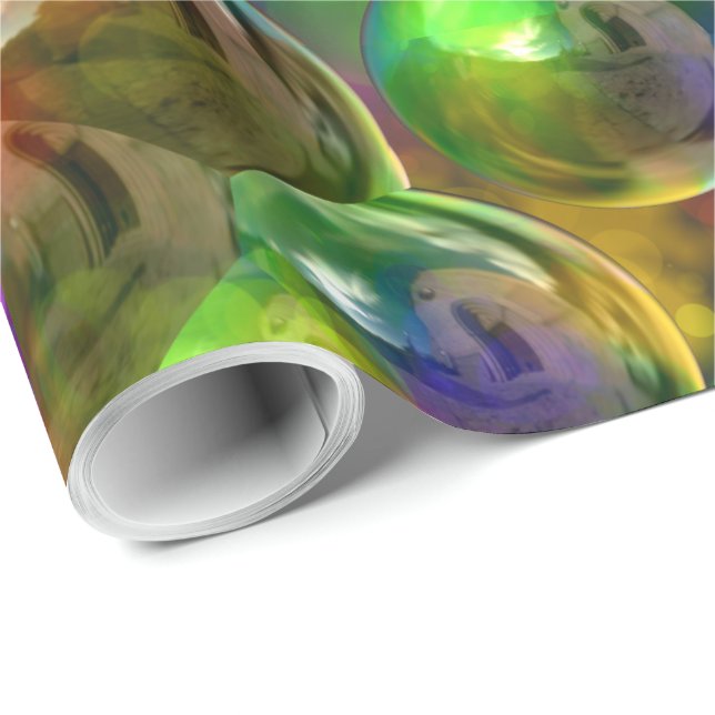 Papier Cadeau Bulles 2 Papier à envelopper (Coin rond)